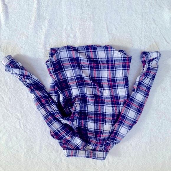 Blue/red/white plaid shirt - Picture 3 of 3